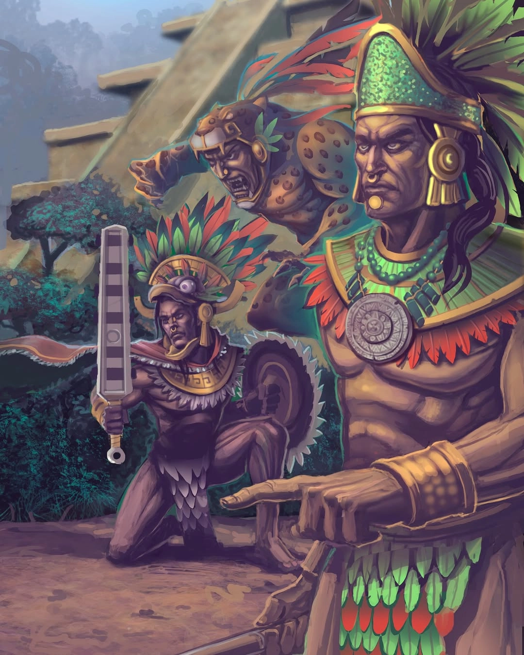 Ilustración de la baraja Warrior Madness